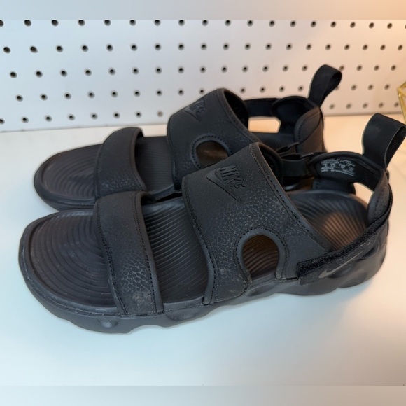 Nike OWAYSIS Women’s 8M Triple Black CK9283-001 Multi Back Strap Slides Sandals - Picture 8 of 16